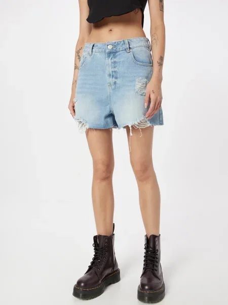 Nasty Gal Kavbojke moder denim