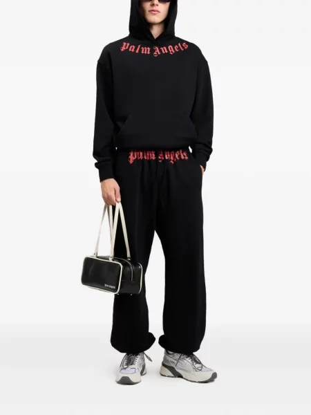 Τρέξιμο μέση παντελόνι Palm Angels με αυτόγραφο μαύρο