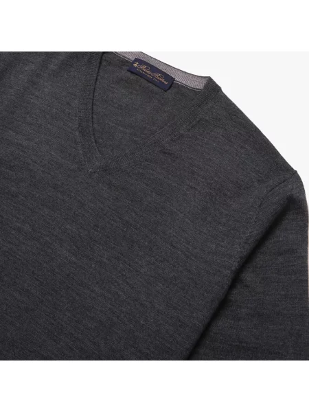 Sweter Brooks Brothers wełniany szary