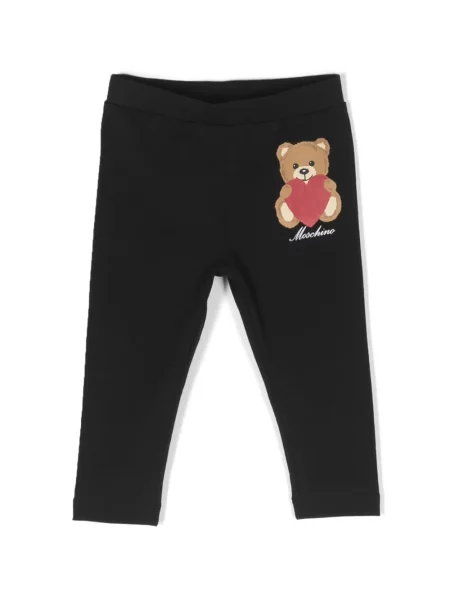 Legginsy dziecięce Moschino czarne