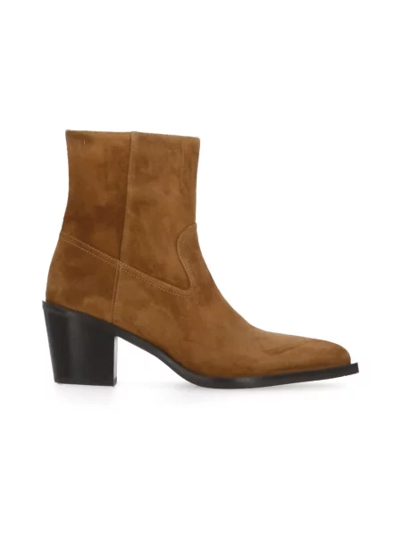 Botki Stuart Weitzman zamszowe brązowe