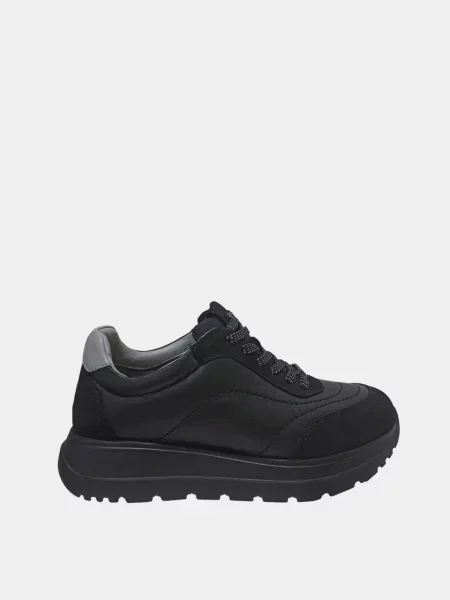 Кожаные повседневные кроссовки Forelli черные