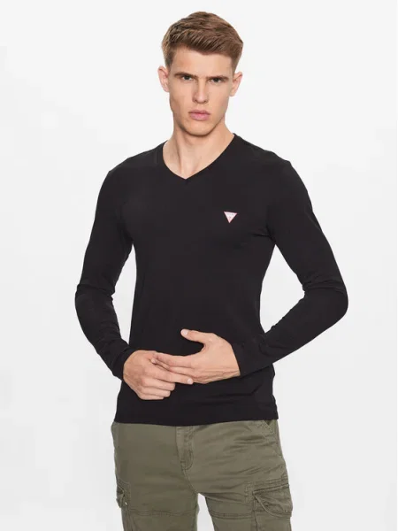 Tricou mânecă lungă Guess negru