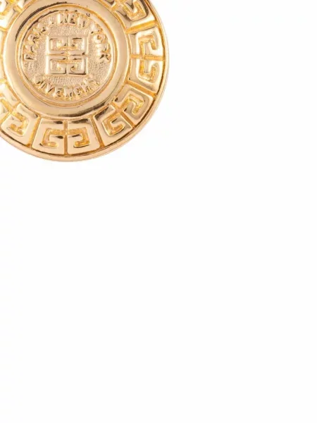 Náušnice Givenchy Pre-owned s autogramem zlaté