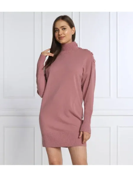 Marella SPORT Rochie SANREMO cu adaos de lână și cașmir roz