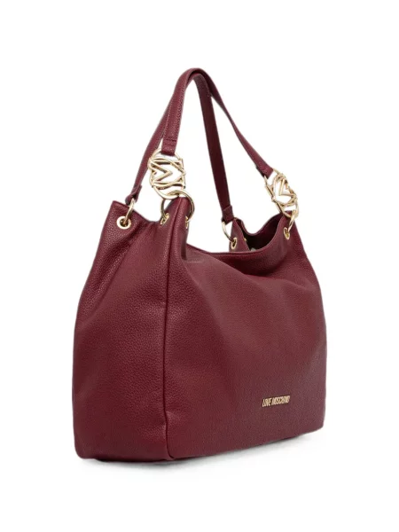 Шопинг чанта Love Moschino с автограф червено