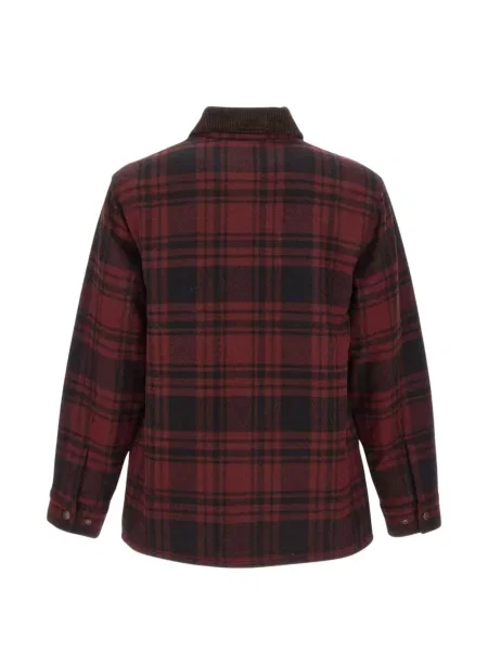 Карирано с яка яке Filson от рипсено кадифе червено