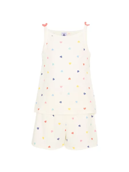 Piżama dziecięca Petit Bateau biała