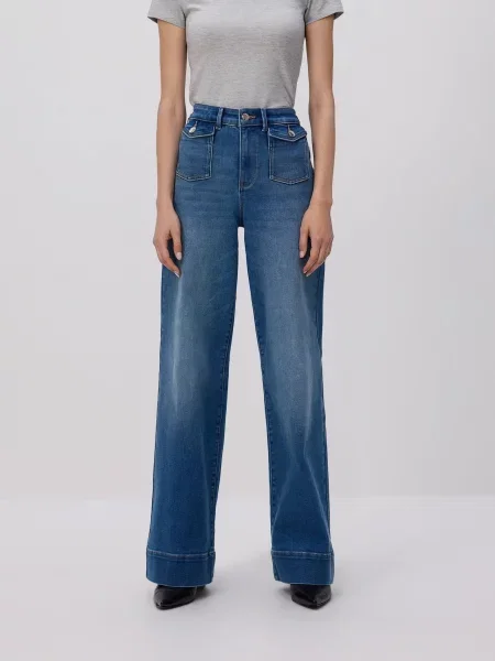 Reserved Джинси flare синій