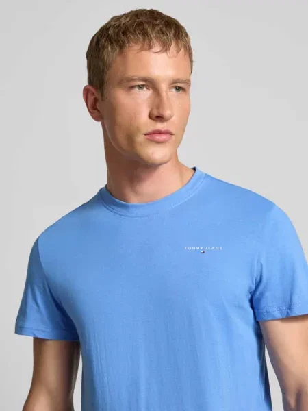 T-shirt o kroju Slim Fit z czystej bawełny Tommy Jeans