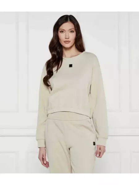 Armani Exchange Pulóver | Cropped Fit bézs