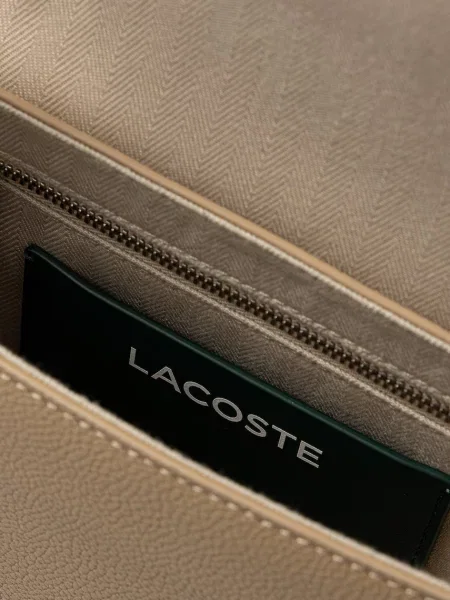 Кожаная сумка через плечо Lacoste