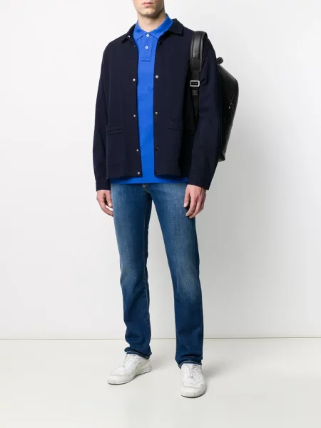 Поло тениска Polo Ralph Lauren бродирана синьо
