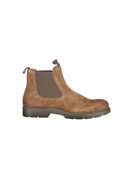 Buty do kostki Lumberjack skórzane brązowe