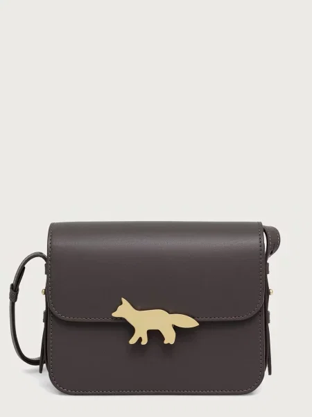 Maison Kitsuné Edie geantă crossbody pentru femei din piele