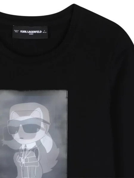 Koszulka dziecięca Karl Lagerfeld czarna