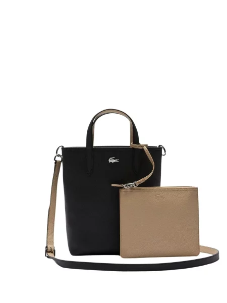 Ročna torba Lacoste Vertical Shopping Bag črna