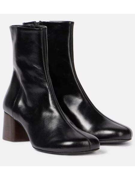 Cizme scurte Lemaire din piele negru