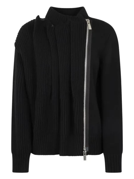 Cardigan Sacai tricotate negru