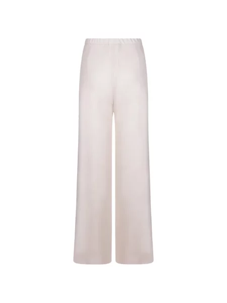 Pantaloni palazzo Max Mara cu cordon alb