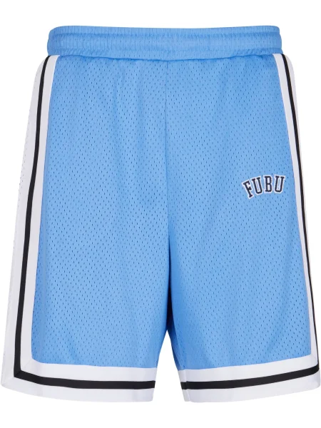 FUBU Pantaloni albastru deschis / negru alb