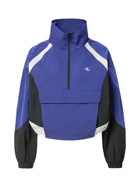 Calvin Klein Jeans Prehodna jakna svetlo siva / lila črna