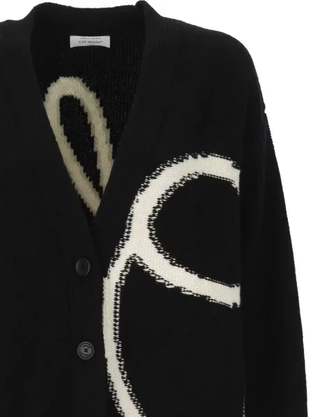 Cardigan Off-white de lână alb