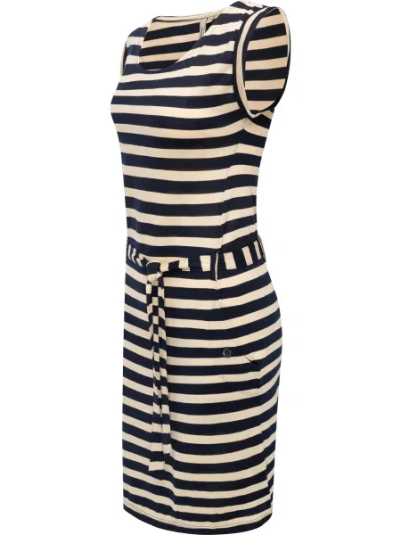 Ragwear Oprijeta obleka kremna / temno modra