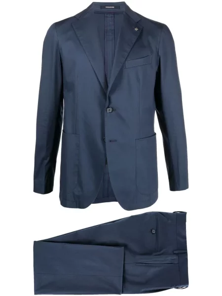 Oblekový jednořadý oblek Tagliatore modrý