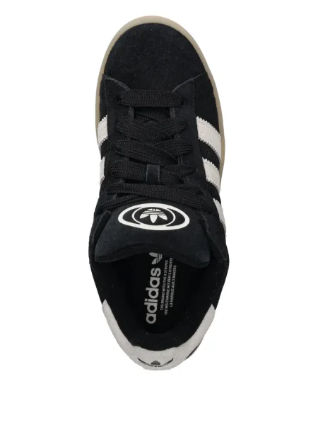 Велурени половин цип маратонки Adidas Samba на райета черно