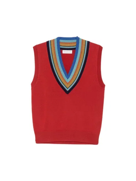 Sweter Dries Van Noten wełniany czerwony
