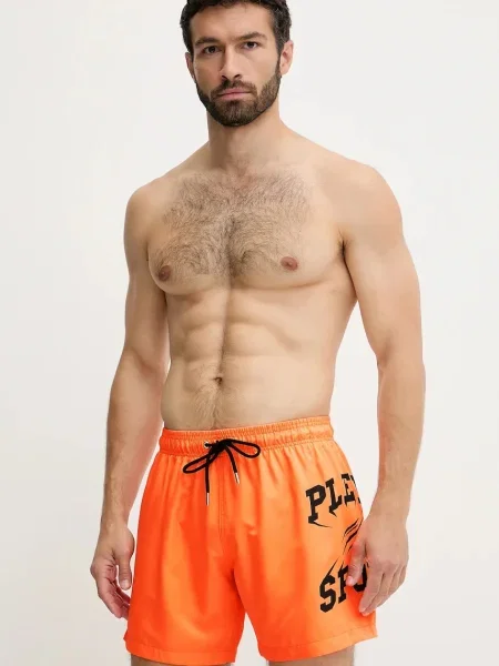 Плувни шорти PLEIN SPORT оранжево