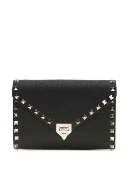 Colier Valentino Garavani din piele mini negru