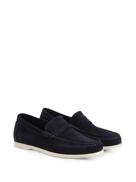 Pantofi loafer Manebi din piele de căprioară albastru
