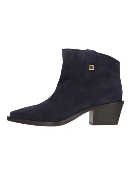 Buty do kostki Maison Skorpios skórzane niebieskie