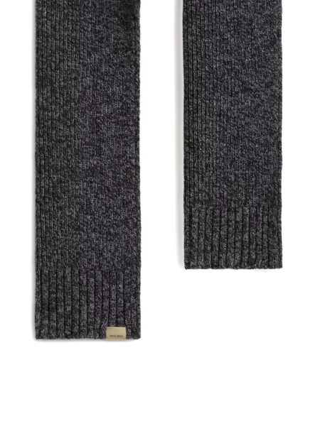 Fular Woolrich de lână negru