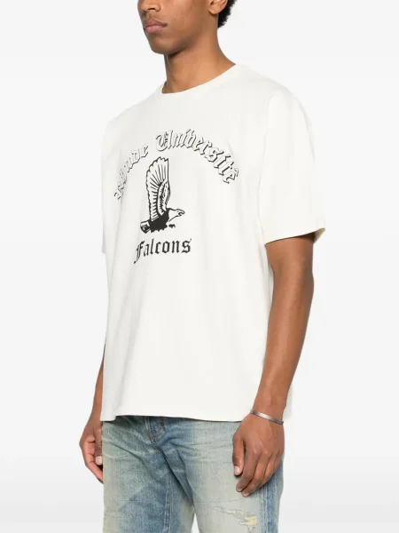 Raštuotas marškinėliai Rhude balta