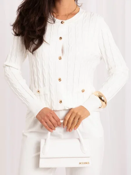 Pulover Italy Moda alb