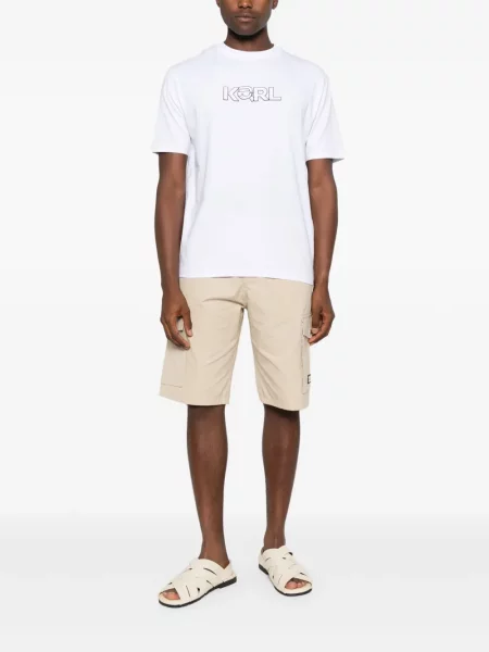 Tricou Karl Lagerfeld cu imagine alb