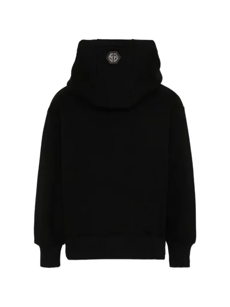 Bluza z kapturem dziecięca Philipp Plein czarna