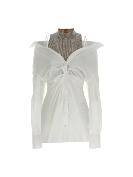 Mała mały sukienka mini Giuseppe Di Morabito popelinowa biała