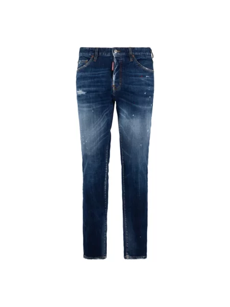 Jeansy Dsquared2 typu teddy niebieskie