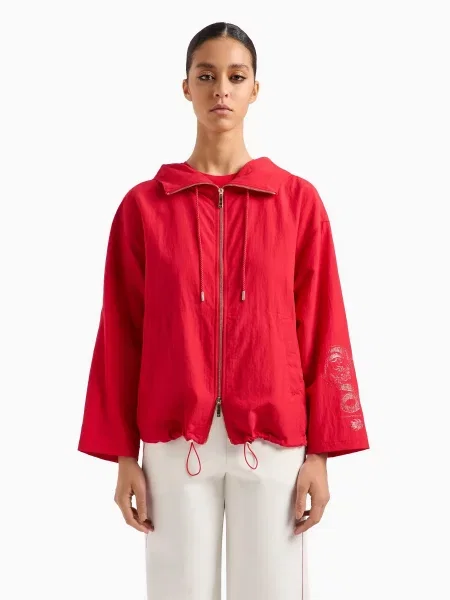 Emporio Armani Chinese New Year Вітровка Віскоза/поліамід червоний