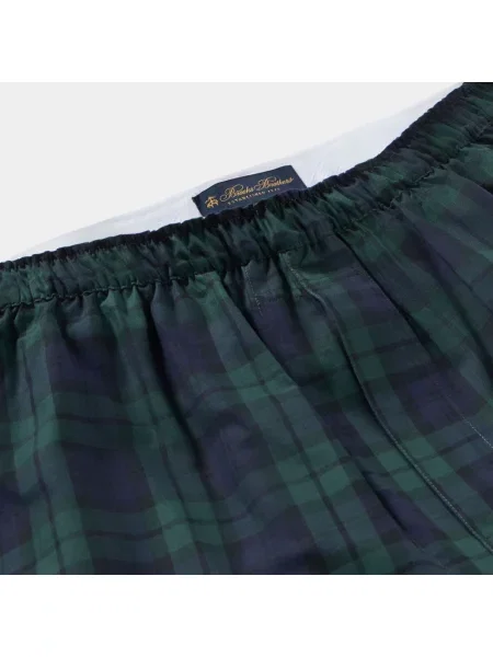 Szorty Brooks Brothers w kratę zielone