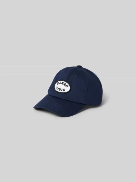Czapka z daszkiem i naszywką z logo Kenzo granatowa