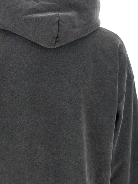 Суичър с качулка Satisfy с качулка с автограф сиво