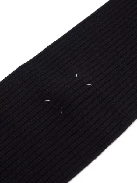 Fular Maison Margiela din cașmir negru