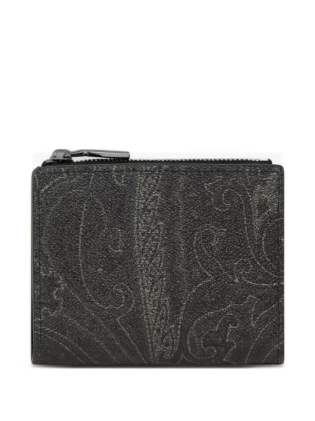 Portofel Etro cu model paisley negru