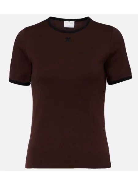 Tricou Courreges maro