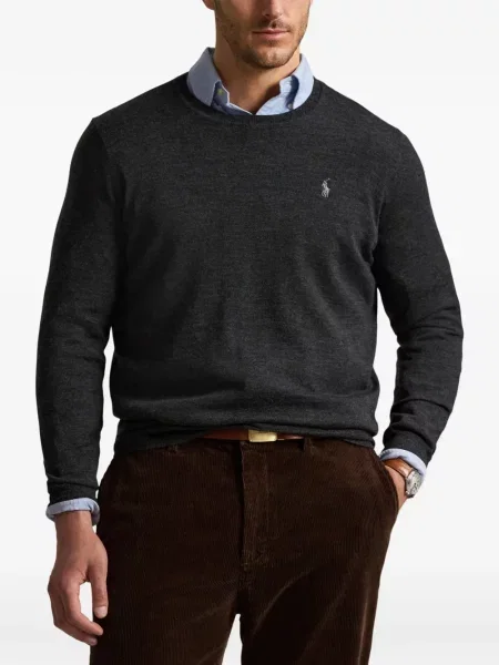Gulerat șosete Polo Ralph Lauren de lână cu dungi negru